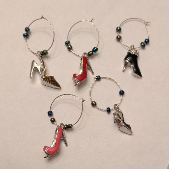 Other - High Heel Wine Charms Set